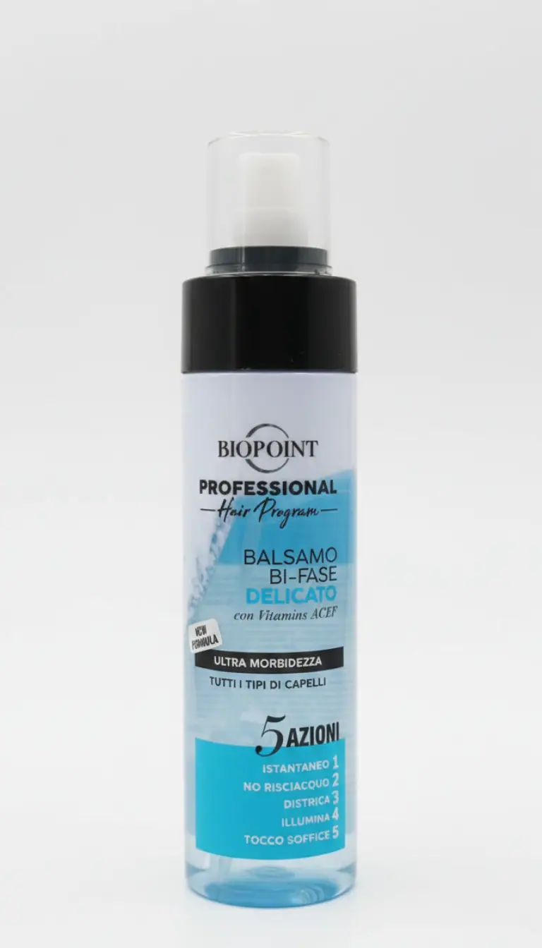 Biopoint Professional Balsamo Bi-fase Delicato 200ml – Spray Senza Risciacquo con Vitamine e Cheratina