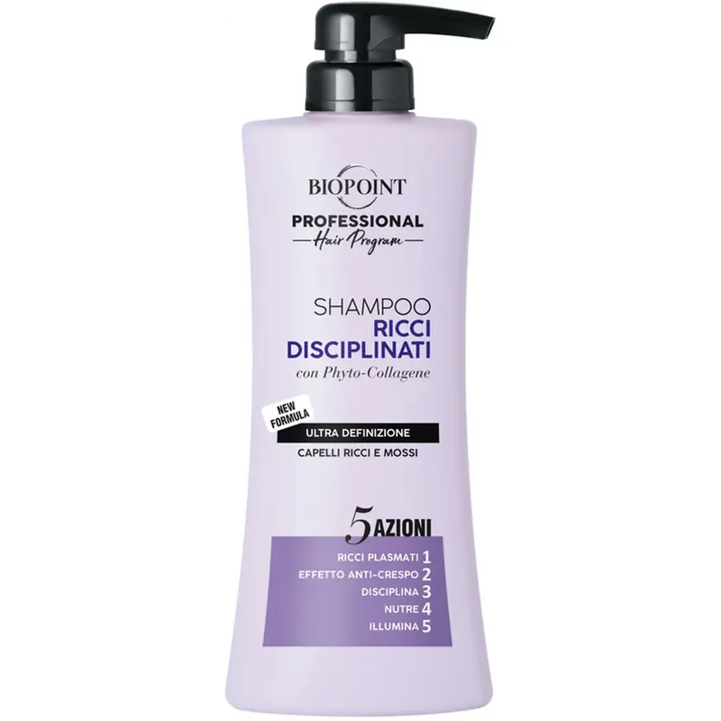 Biopoint Professional Shampoo Ricci Disciplinati 400ml – 5 Azioni con Elastyl System e Latte di Oliva