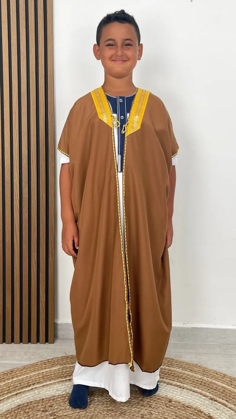 Bisht mantello bambini Bianco nocciola