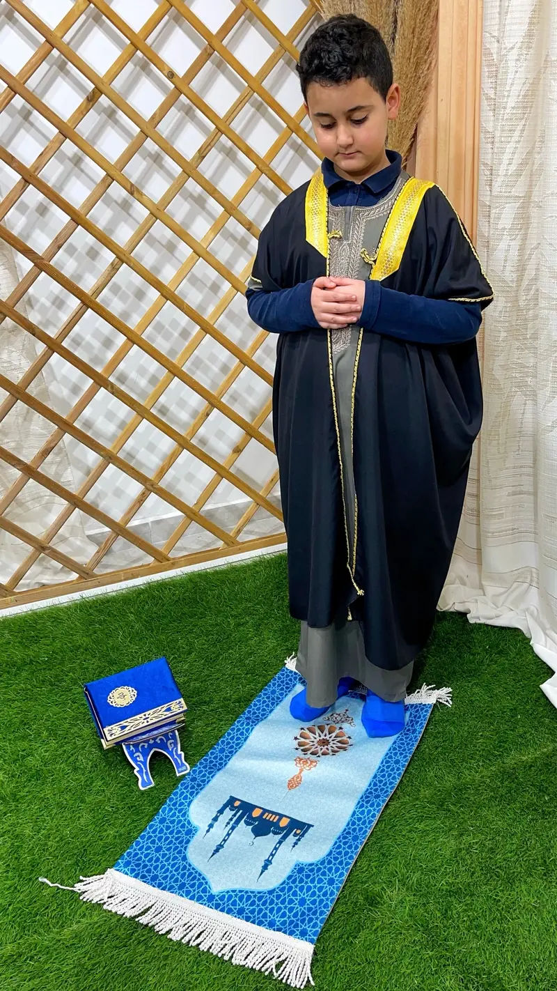 Bisht mantello bambini nero