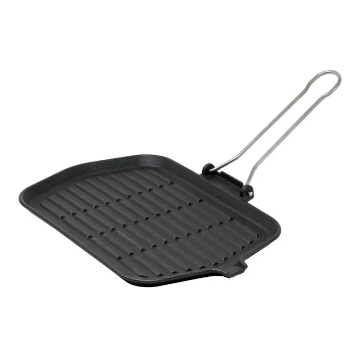 Bistecchiera Professionale ILSA DIETELLA in Ghisa Smaltata | Rettangolare 21x30 cm | Adatta a Induzione | Igiene e Risparmio Energetico