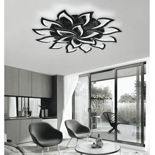 Black Lotus Ceiling Light
