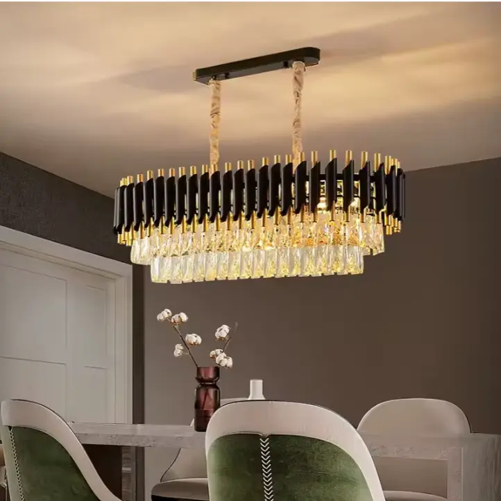 Black Or Gold Crystal Chandelier