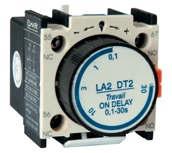 Blocco di contatto rimandato LT02-DT0 0.1-3s NO+NC Elmark