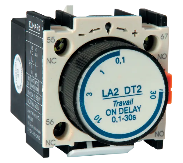 Blocco di contatto rimandato LT02-DT2 0.1-30s NO+NC Elmark