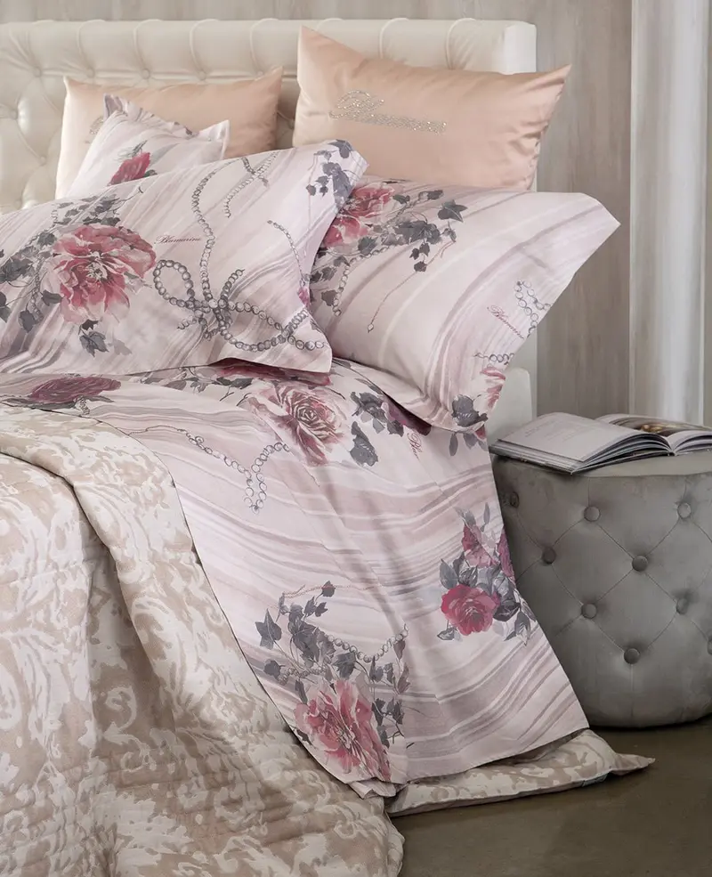 Blumarine Lenzuola Matrimoniale Plissè