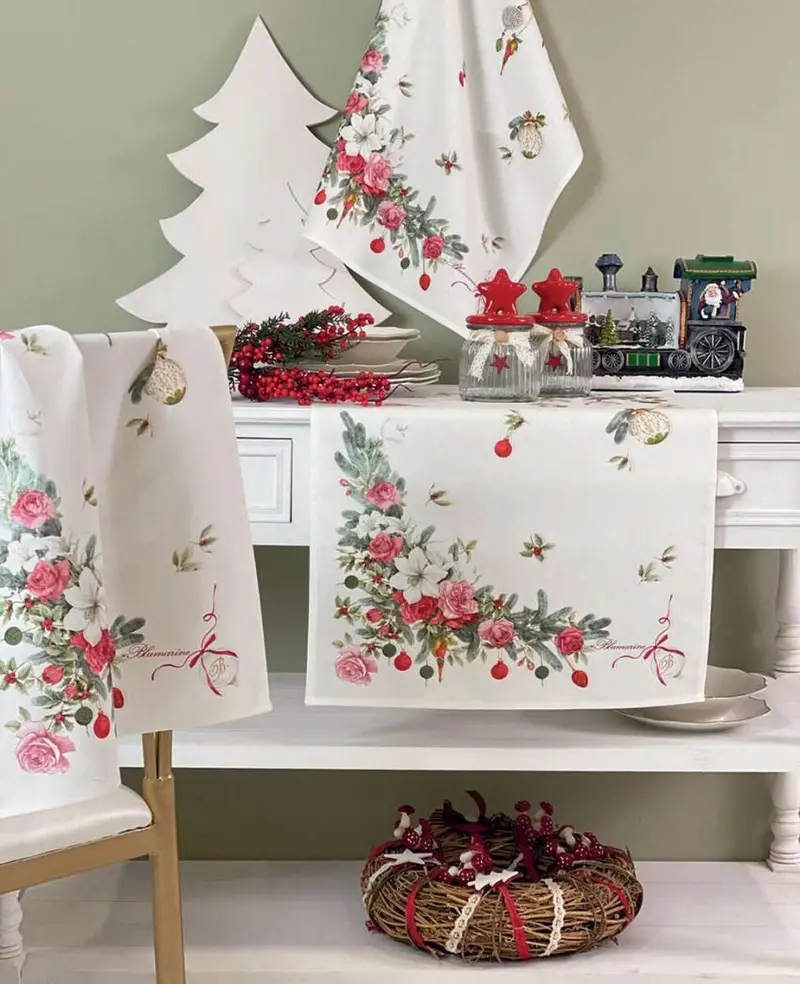 Blumarine Strofinaccio In Cotone Merry Decor
