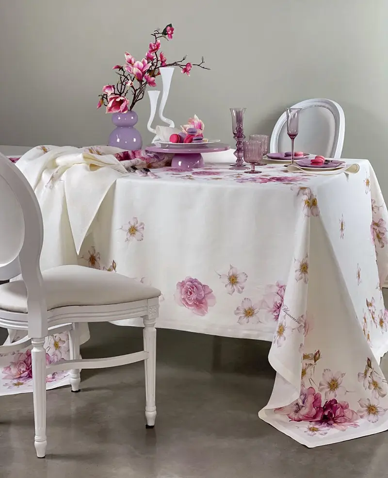 Blumarine Tovaglia Rettangolare 170x270 in Lino Brook