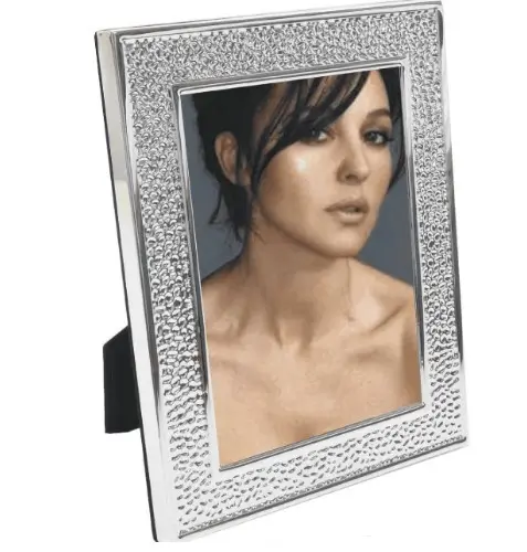 Borella Portafoto Nicole 15x20 cm - Cornice Elegante, Texture Martellata Silver, Ideale per Foto 15x20