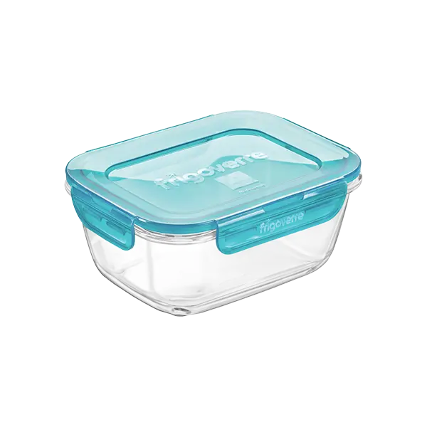 Bormioli Rocco Frigoverre Evolution Contenitore Ermetico in Vetro Temperato | Varie Misure e Forme | Frigo, Freezer, Forno e Microonde | Lavabile in Lavastoviglie | Made in Italy