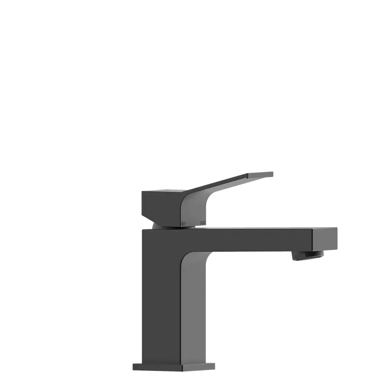 Bossini Aki rubinetto lavabo con piletta click clack Nero Opaco Z00707.073