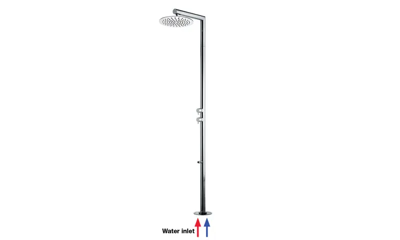 Bossini Nek colonna doccia da esterno con soffione 25cm e lavapiedi L00382