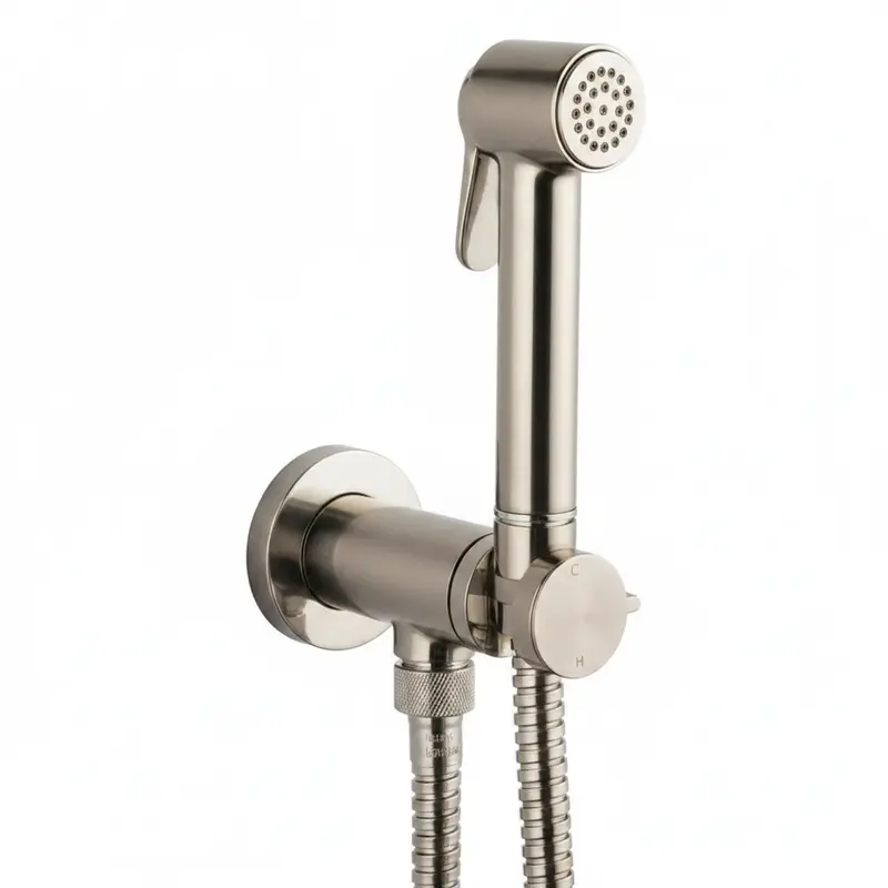 Bossini Paloma Brass doccetta igienica con miscelatore progressivo E37005
