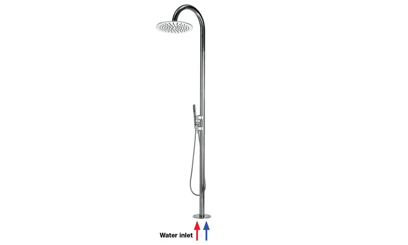 Bossini Tetis colonna doccia da esterno con soffione 25cm e doccetta L00388