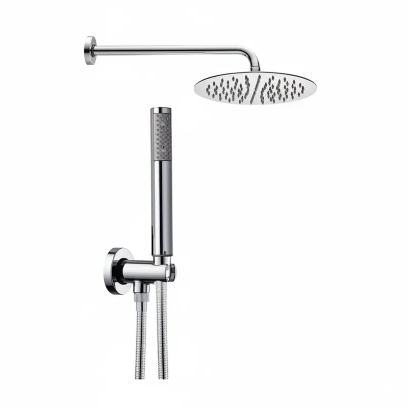 Bossini Tetis soffione doccia tondo, doccetta e flessibile M92056