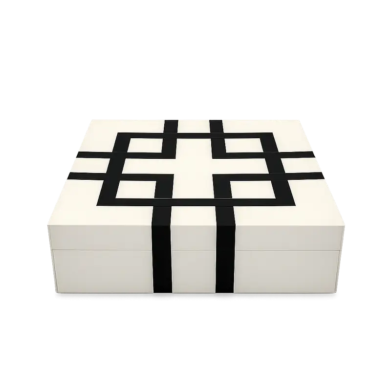 Box Square Chanelo Black/White