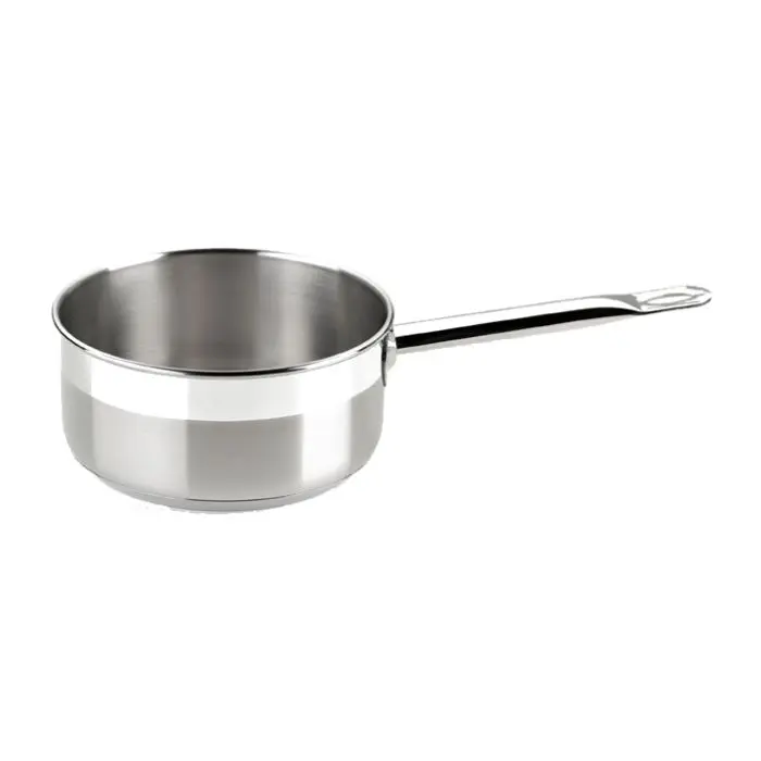 BRA Casseruole Fonde Professionali 1 Manico in Acciaio INOX 18/10 – Eccellenza Gourmet Induzione