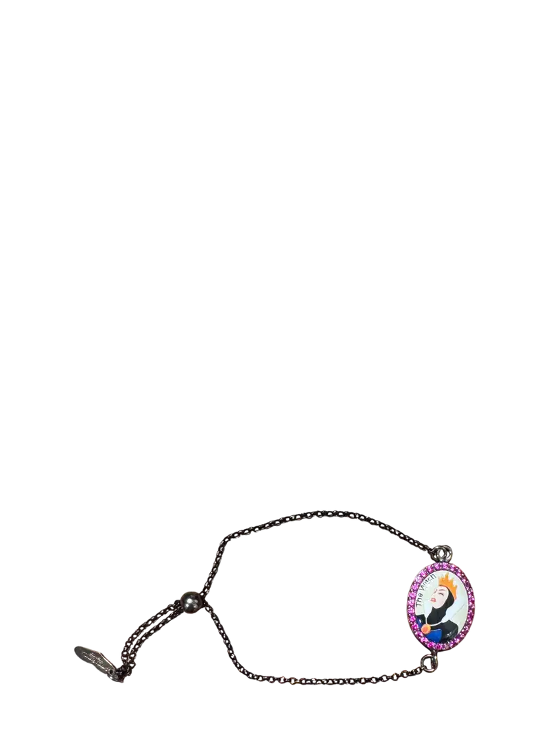 Bracciale strega di Biancaneve in argento brunito