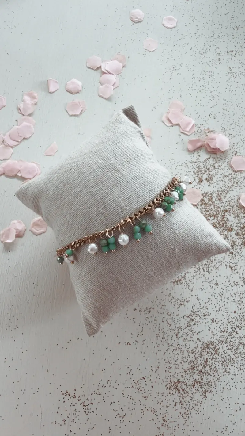 Braccialetto Perla green