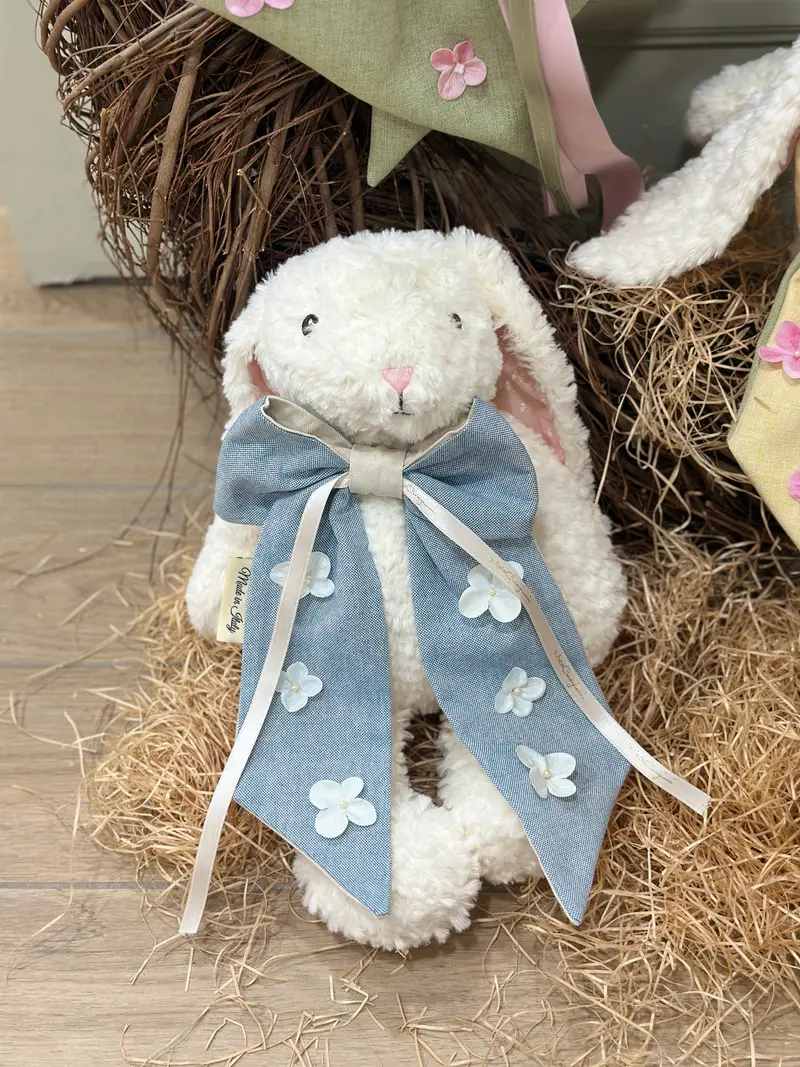 Bunny Petaloso Coniglietto con Fiocco Bicolor – Mata Creazioni