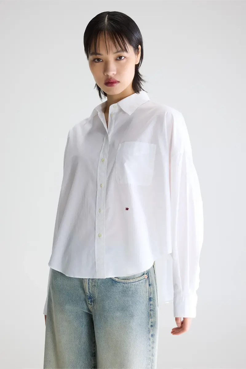 Camicia bianca in cotone