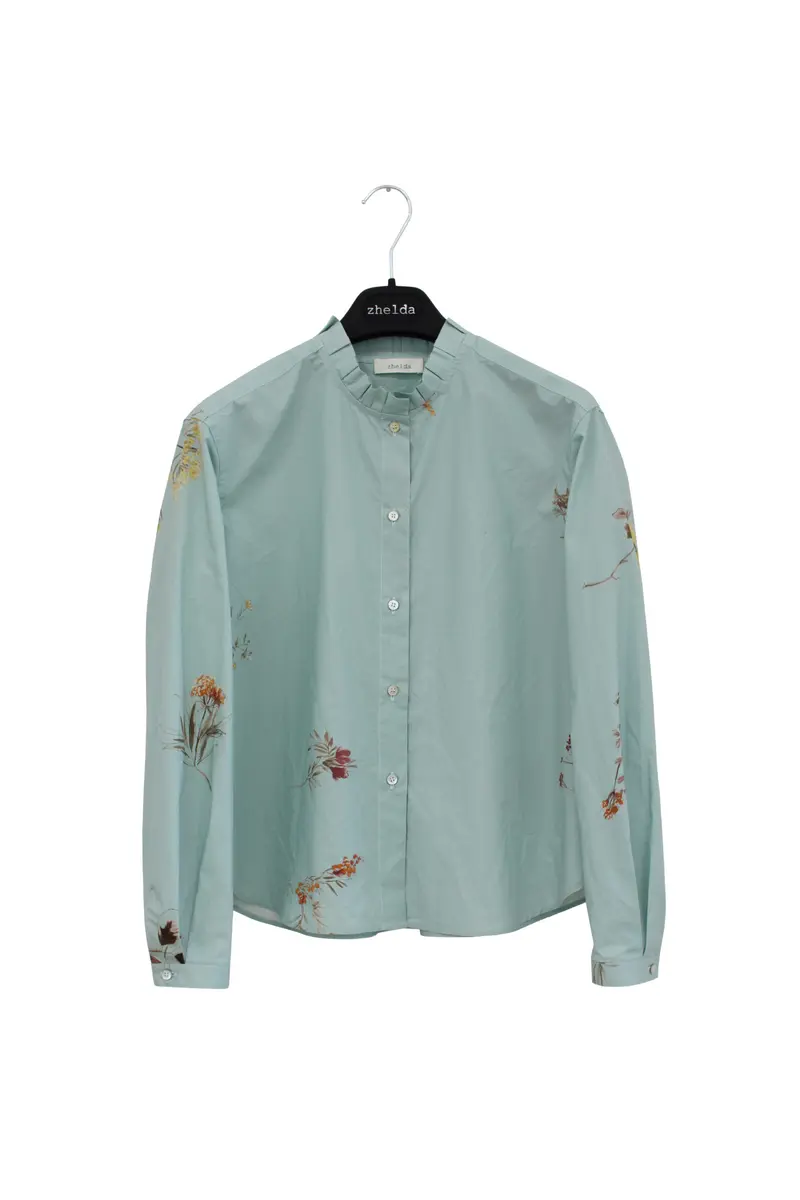 Camicia boxi in cotone fantasia flowers