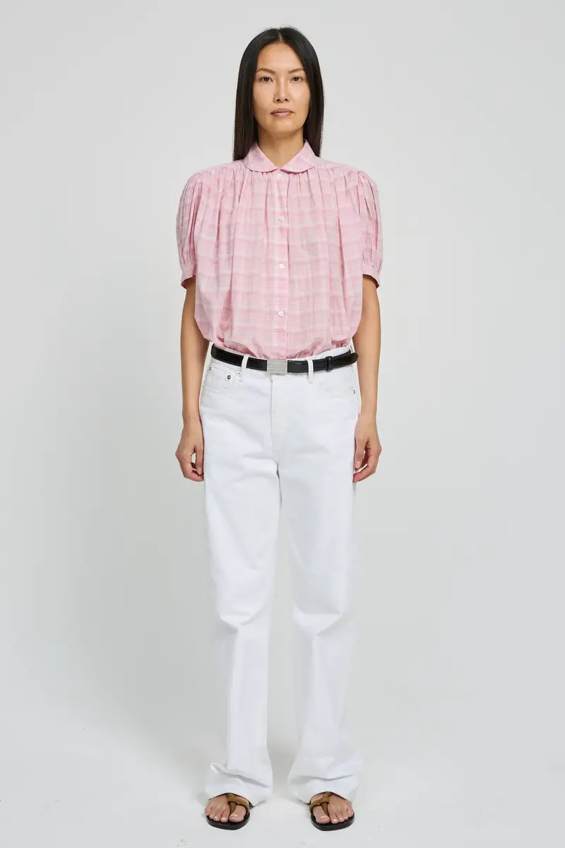 Camicia in cotone a quadretti