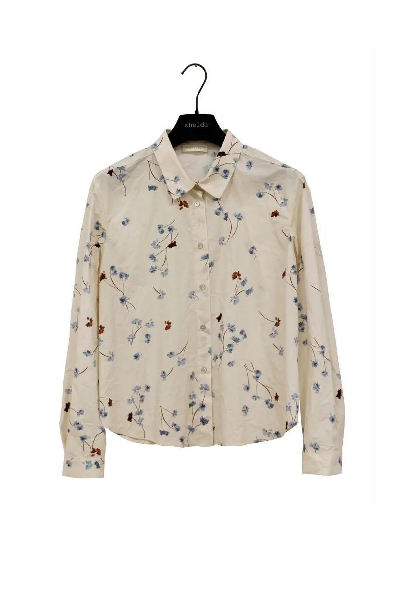Camicia in cotone ” winter flowers