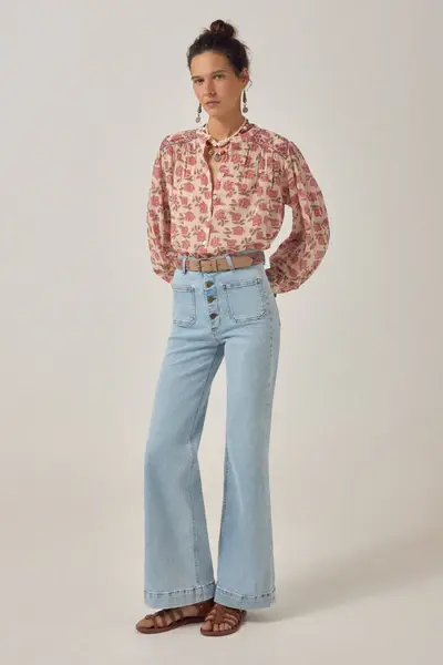 Camicia stampa in cotone