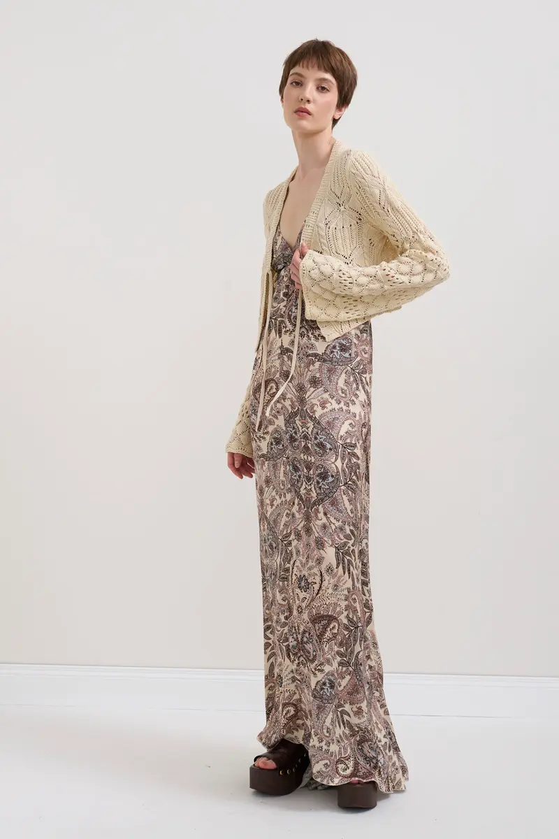 CARDIGAN IN MAGLIA TRAFORATA