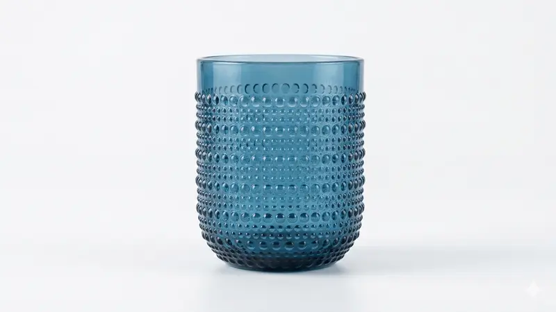 Casa Milano Set 6 Bicchieri Gioia 250ml – Vetro in Pasta Colorata ad Alta Resistenza – Lavabili in Lavastoviglie – Design Made in Italy