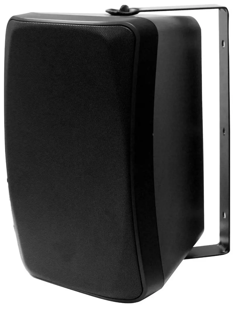 Cassa acustica nera da parete 2 vie 8" 80W 70/100V