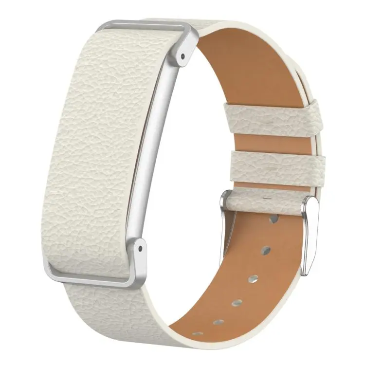 Cassa in metallo, cinturino ibrido in pelle vegana con texture effetto litchi., For Google Fitbit Air
