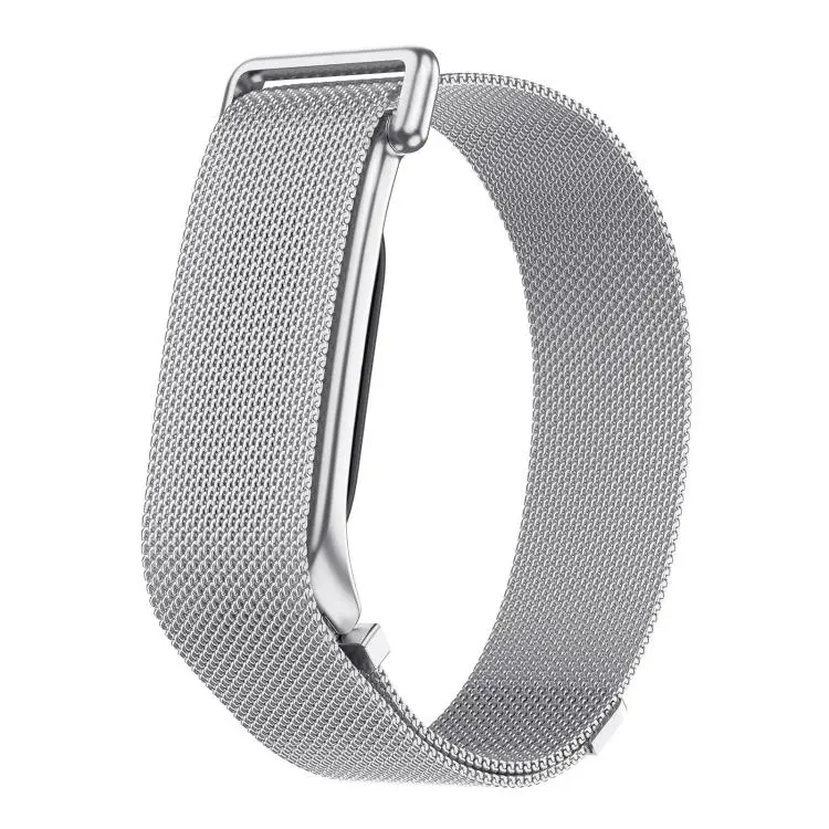 Cassa in metallo, cinturino in acciaio inossidabile con chiusura magnetica milanese integrata., For Google Fitbit Air