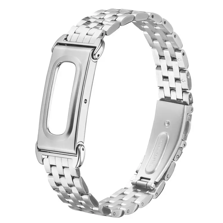 Cassa in metallo, cinturino sottile integrato con cinque perline in acciaio inossidabile., For Google Fitbit Air