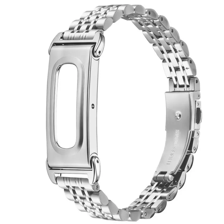 Cassa in metallo, cinturino sottile integrato con sette perline in acciaio inossidabile., For Google Fitbit Air