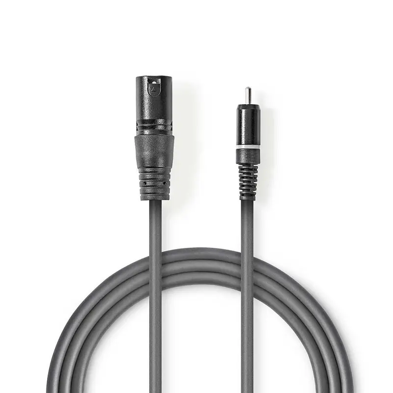 Cavo audio XLR maschio a 3 pin XLR maschio RCA 1.5m