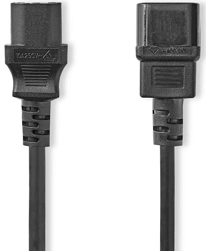 Cavo di alimentazione IEC C14-C13 Nedis da 2 m nero