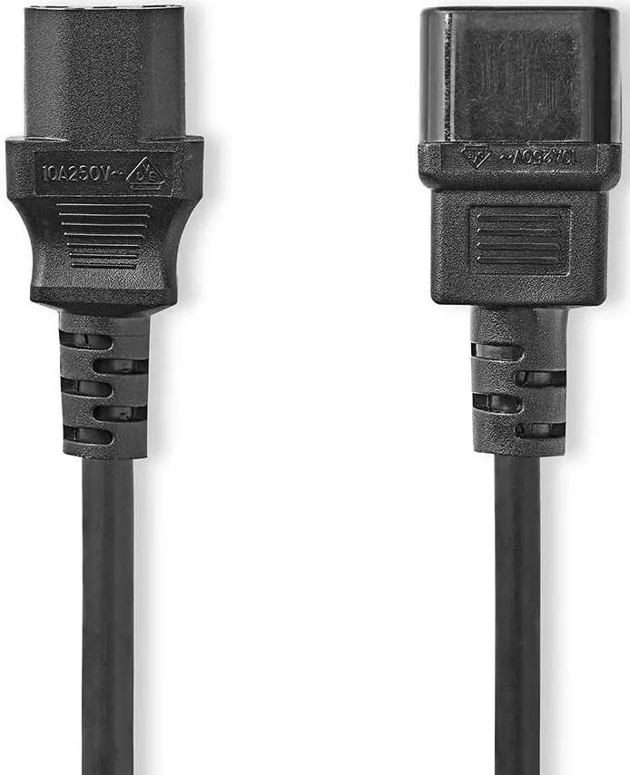 Cavo di alimentazione IEC C14-C13 Nedis da 3 m nero