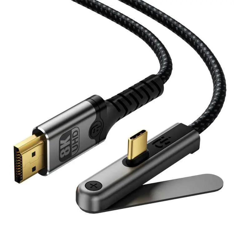 Cavo video Ultra HD 8K 60Hz Type-C a HDTV con supporto per telefono