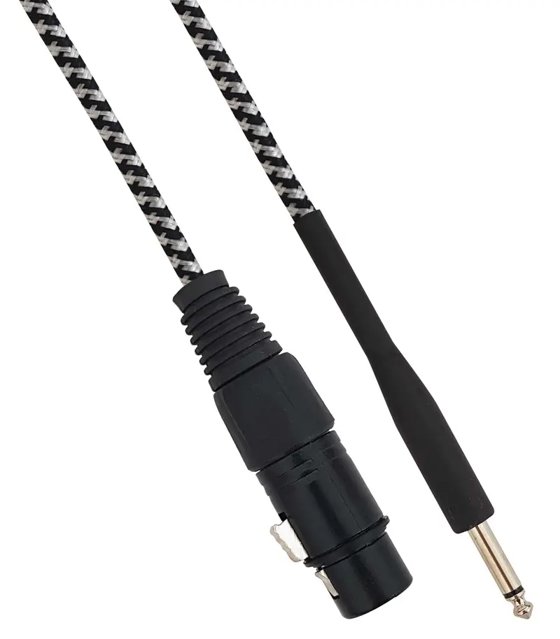 Cavo XLR Cannon femmina a Jack 6.35 mm maschio 5 metri Mono