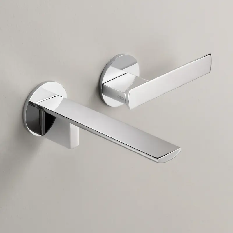 Cea Design Ayla rubinetto lavabo a parete progressivo con bocca 155mm AYL02 + PWF22
