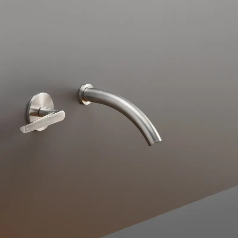 Cea Design Flag rubinetto lavabo progressivo a parete bocca 125mm FLG05 + PTR03