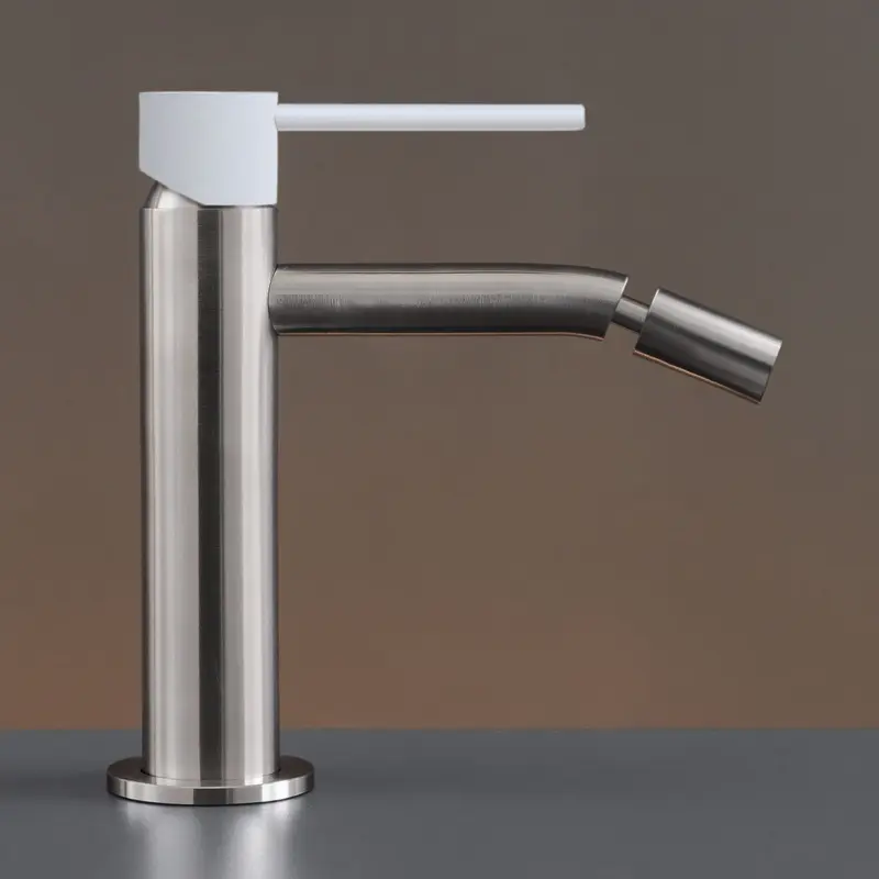 Cea Design Gastone rubinetto lavabo in acciaio satinato Maniglia Blu GAS02