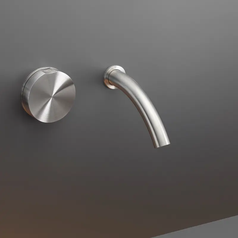 Cea Design Giotto rubinetto lavabo progressivo a parete bocca 125mm GIO18 + PTR03