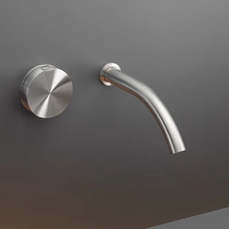 Cea Design Giotto rubinetto lavabo progressivo a parete bocca 170mm GIO19 + PTR03
