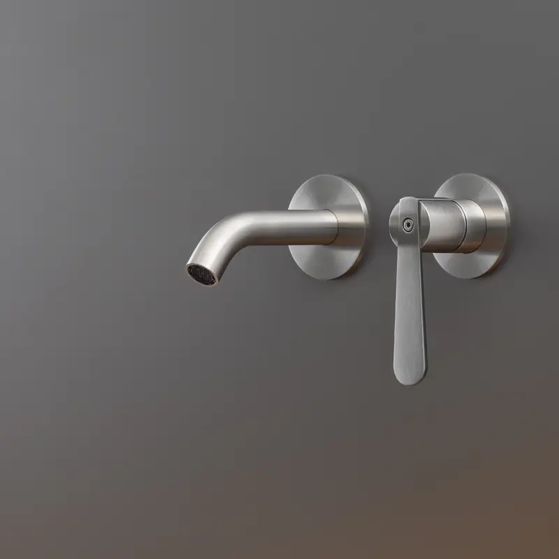 Cea Design Lutezia Plus rubinetto lavabo a parete con bocca 125mm LTZ21 + PWF01