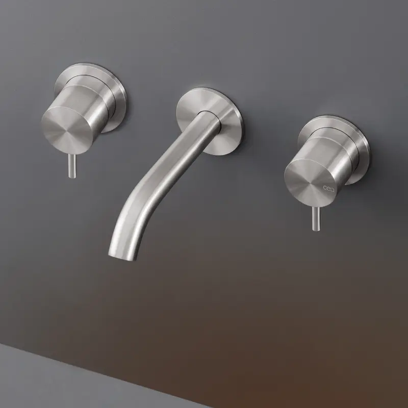 Cea Design Milo360 rubinetto lavabo 3 fori a parete canna 155mm MIL142 + UCS10