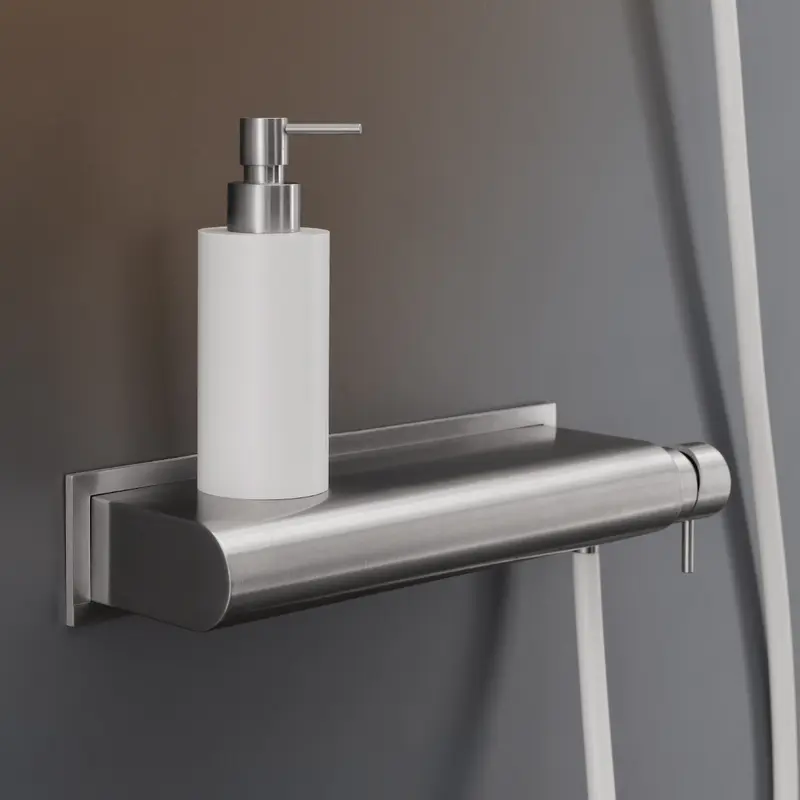 Cea Design Milo360 rubinetto vasca da bagno esterno con mensola e doccetta MIL95
