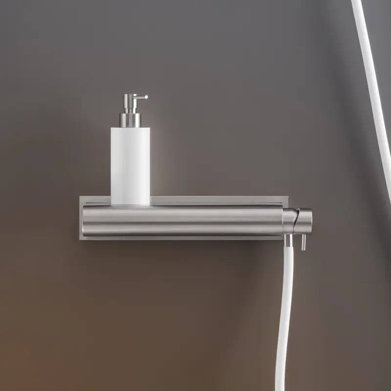 Cea Design Milo360 rubinetto vasca da bagno esterno con mensola e doccetta MIL98